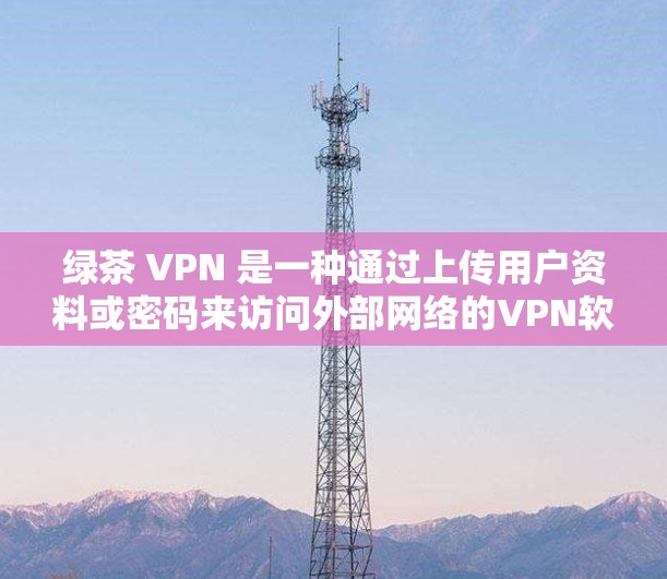 绿茶 VPN 是一种通过上传用户资料或密码来访问外部网络的VPN软件，旨在提供更安全、方便的访问方式，而不是加密通信或下载网络服务。以下是对绿茶 VPN 的详细分析