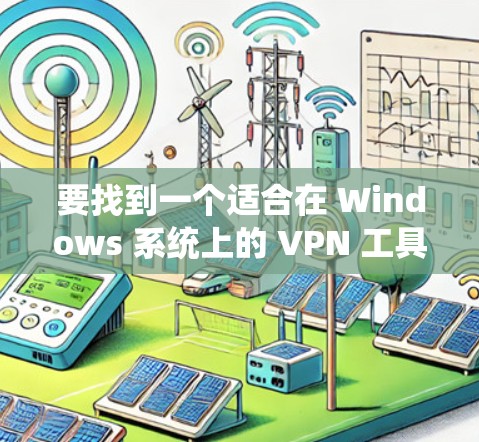 要找到一个适合在 Windows 系统上的 VPN 工具，可以参考以下几种常用VPN软件