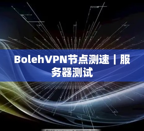 BolehVPN节点测速|服务器测试 BolehVPN节点测速|服务器测试