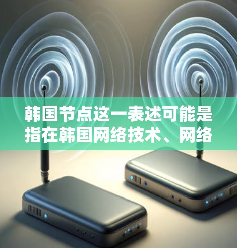 韩国节点这一表述可能是指在韩国网络技术、网络安全或网络架构方面的一种具体应用或研究。韩国在多个领域都有自己的独特的技术，例如移动通信、数据加密、网络架构等。以下是一些可能的解释