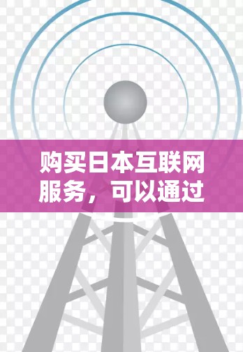 购买日本互联网服务，可以通过以下步骤进行