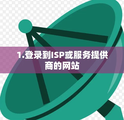 1.登录到ISP或服务提供商的网站