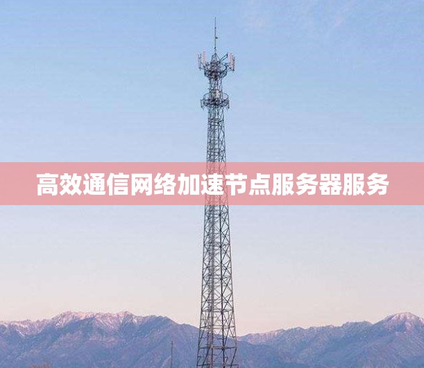 高效通信网络加速节点服务器服务